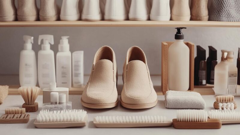 Comment nettoyer efficacement des chaussures en imitation daim